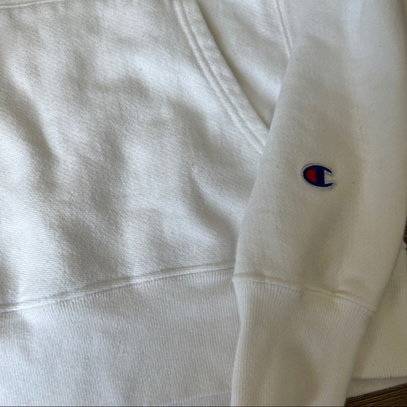 Champion Vintage Reverse Weave White Hoodie - Picture 9 of 16